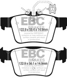 EBC DP42315R FITS: 2017+ Alfa Romeo Giulia 2.0T Yellowstuff Rear Brake Pads Brake Pads Performance