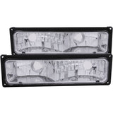 ANZO 511033 FITS: 1988-1998 Chevrolet C1500 Euro Parking Lights Black Lights Corner