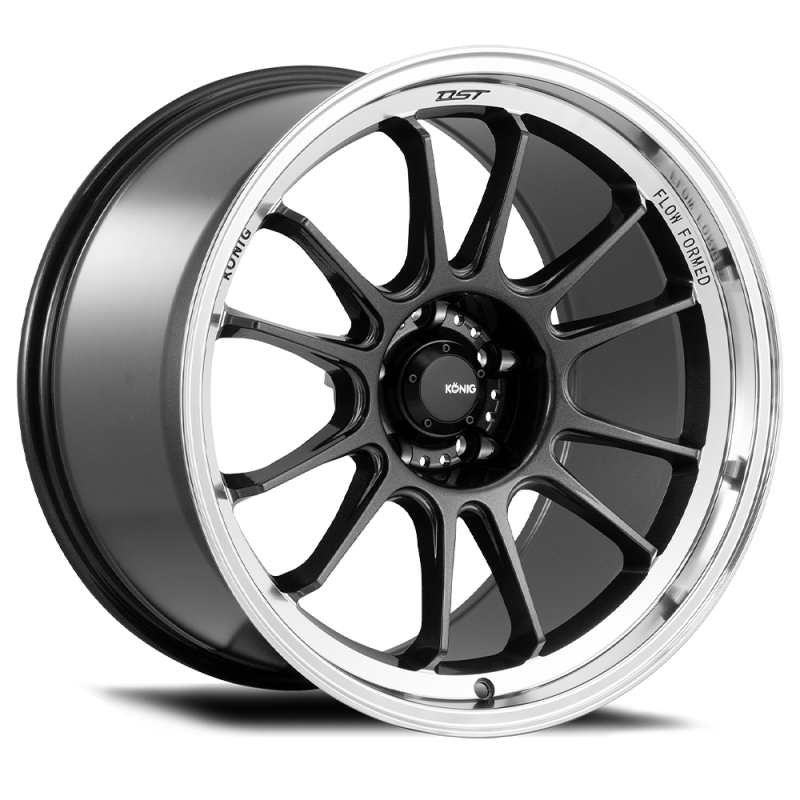 Konig HG88514356 FITS: Hypergram 18x8.5 5x114.3 ET35 Metallic Carbon w/ Machined Lip Wheels Cast