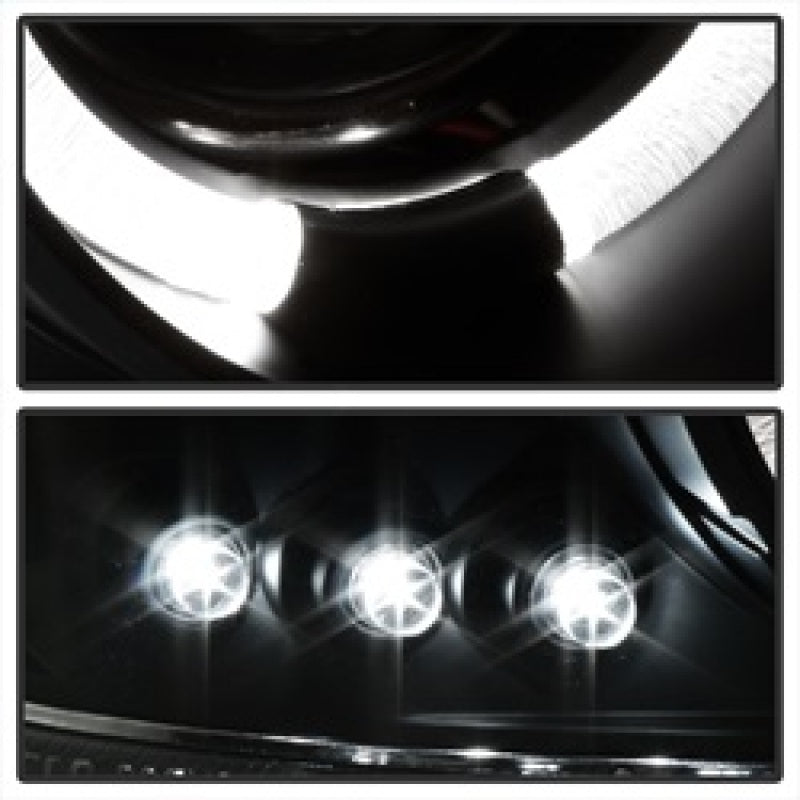 SPYDER 5078292 FITS: GMC Sierra 1500/2500 99-06 Projector Headlights LED Halo LED Blk Smke PRO-YD-CDE00-HL-BSM Headlights