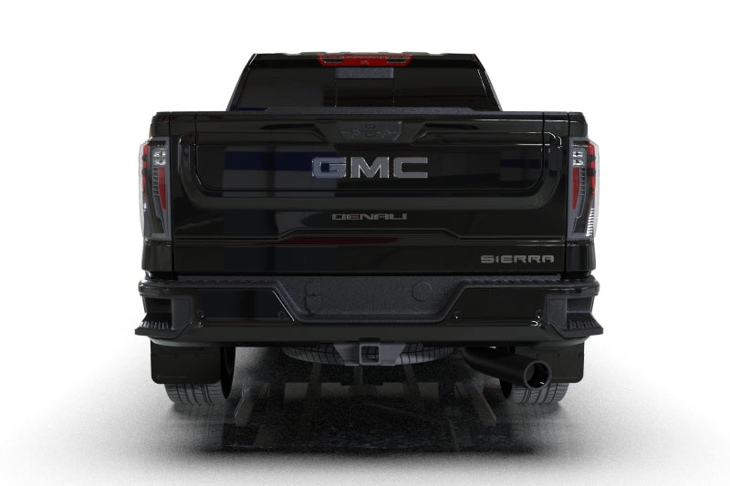 Rally Armor MF131-BLK-MBK FITS: 20-26 GMC Sierra 2500/3500 HD Denali Black Mud Flap w/Metallic Black Logo Mud Flaps