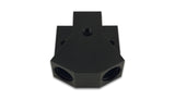 Vibrant 10893 FITS: Billet Aluminum Y-Block Fitting with 1/8in NPT Port -8AN x Dual -8AN ORB Fittings