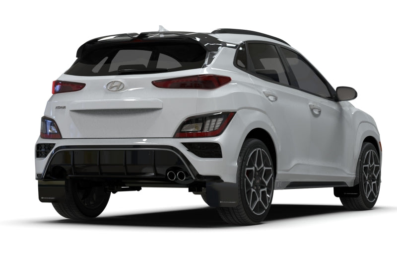 Rally Armor MF93-UR-BLK-RD FITS: 22-23 Hyundai Kona N-Line Black UR Mud Flap w/Red Logo Mud Flaps
