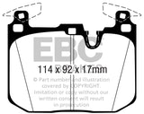 EBC DP52360NDX FITS: 16-18 BMW M2 (F87) Bluestuff Front Brake Pads Brake Pads Racing