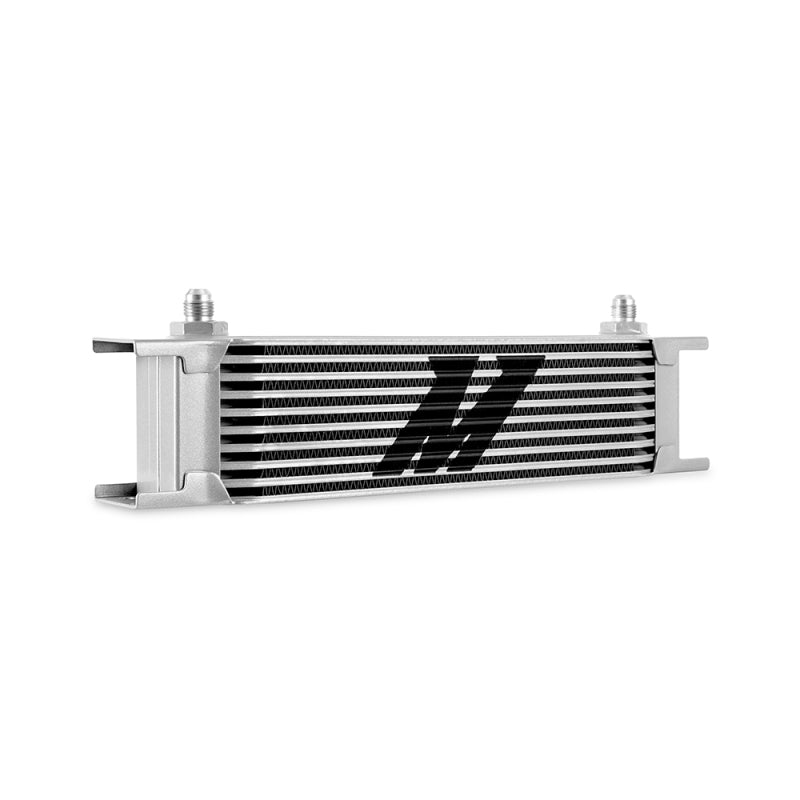 Mishimoto MMOC-10-6SL FITS: Oil Coolers FITS: Universal -6AN 10 Row Oil Cooler Silver Oil Coolers
