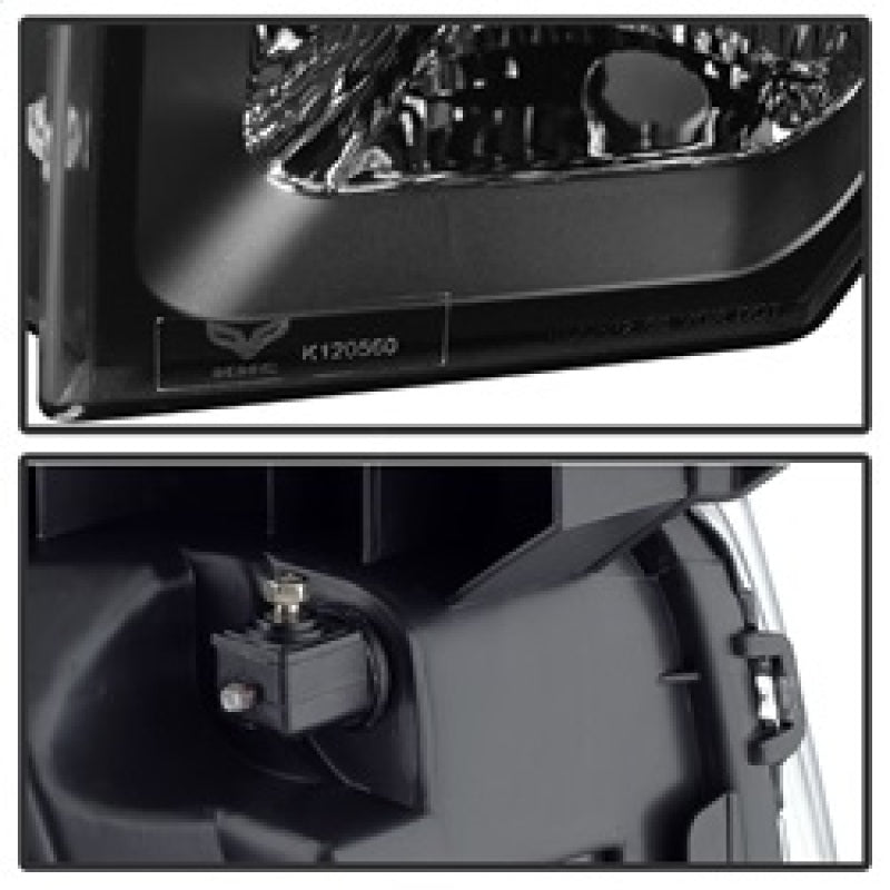 SPYDER 9032226 FITS:xTune Ford F150 09-14 Projector Headlights Halogen Model Only LED Halo Black PRO-JH-FF15009-CFB-BK Headlights