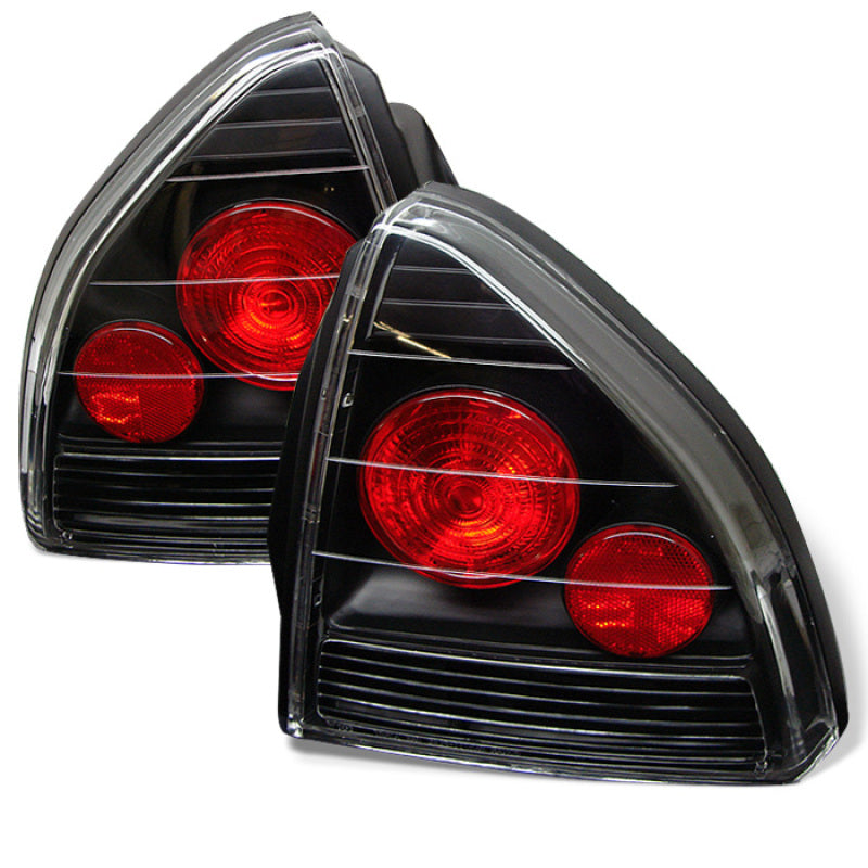 SPYDER 5005229 FITS: Honda Prelude 92-96 Euro Style Tail Lights Black ALT-YD-HP92-BK Tail Lights