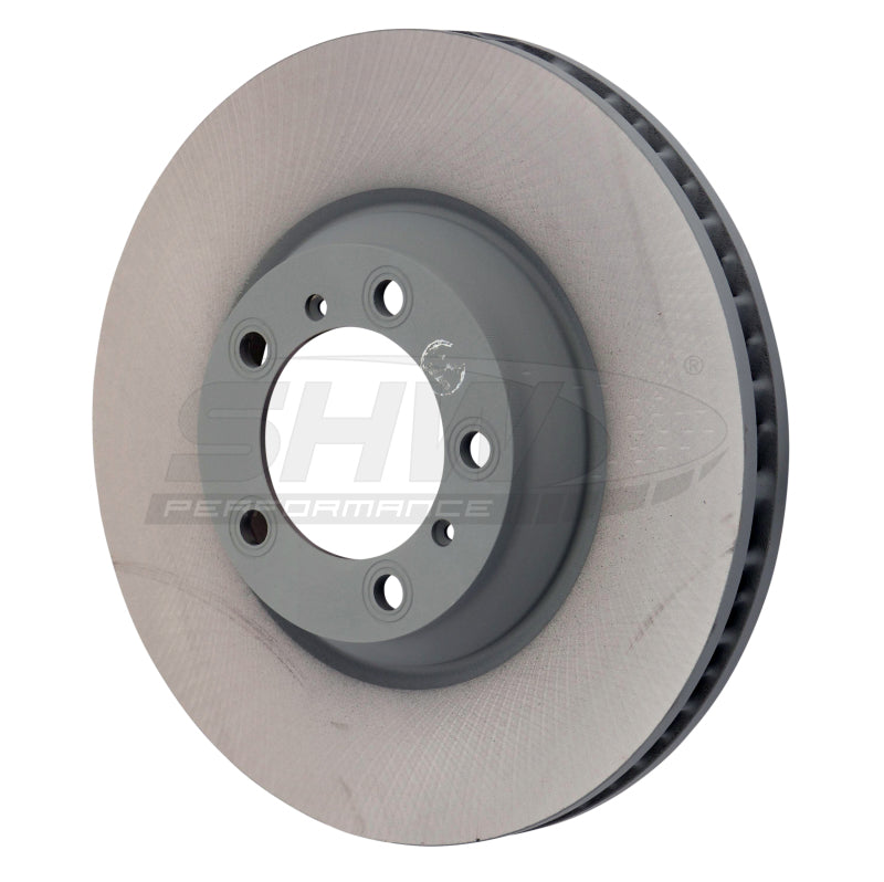 SHW Performance PFR39736 FITS:SHW 17-20 Porsche Panamera 4 w/Black Calipers w/o Ceramics Right Front Smooth MB Rotor (971615302) Brake Rotors OE