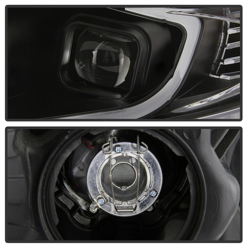 SPYDER 9042218 FITS:xTune 09-14 Acura TSX Projector Headlights Light Bar DRL Black (PRO-JH-ATSX09-LB-BK) Headlights