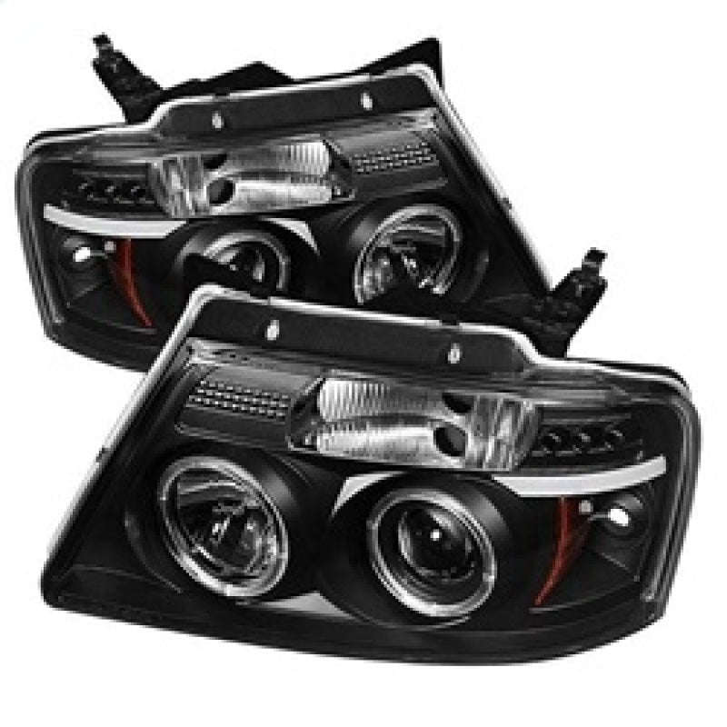 SPYDER 5010209 FITS: Ford F150 04-08 Projector Headlights Version 2 LED Halo LED Blk PRO-YD-FF15004-HL-G2-BK Headlights