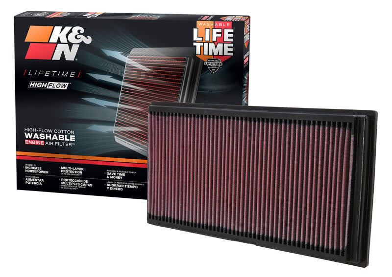 K&N Engineering 33-2128 FITS:K&N 96-07 Audi / 99-05 Seat / 96-04 Skoda / 97-09 VW Drop In Air Filter Air Filters Drop In