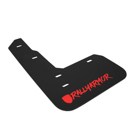 Rally Armor MF47-UR-BLK/RD-X FITS: 17-22 Honda Civic Type R Black Mud Flap Red Altered Font Logo Mud Flaps