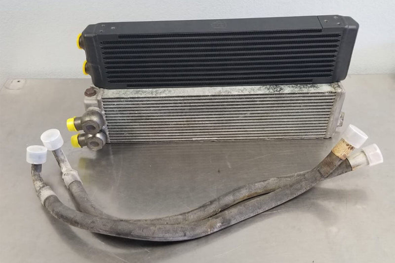 CSF 8110 FITS: Universal Dual-Pass Oil Cooler (RS Style) M22 x 1.5 24in L x 5.75in H x 2.16in W Oil Coolers