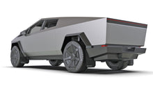 Load image into Gallery viewer, Rally Armor MF112-UR-BLK-MBK FITS: 24-25 Tesla Cybertruck Black UR Mud Flap Metallic Black Logo Mud Flaps