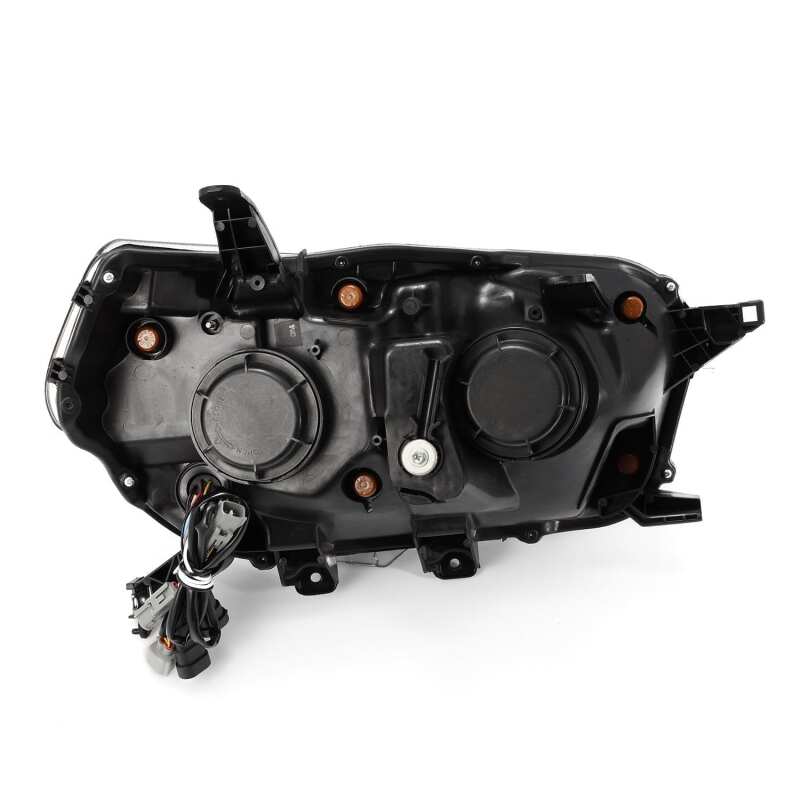 AlphaRex 880757 FITS: 10-13 Toyota 4Runner LUXX LED Proj Headlights Plank Style Black w/Seq Signal/DRL
