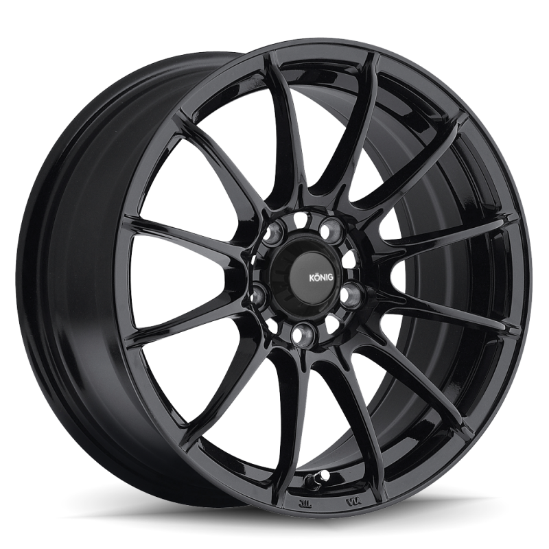 Konig DI58100305 FITS: Dial In 15x8 4x100 ET25 Gloss Black Wheels Cast