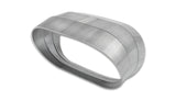 Vibrant 13591 FITS: Vertical 304 SS Oval Pie Cuts 4.0in OD Tight 45 Degree Elbow Steel Tubing