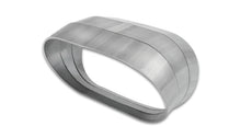 Load image into Gallery viewer, Vibrant 13581 FITS: Vertical 304 SS Oval Pie Cuts 3.5in OD Tight 45 Degree Elbow Steel Tubing