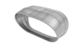 Vibrant 13581 FITS: Vertical 304 SS Oval Pie Cuts 3.5in OD Tight 45 Degree Elbow Steel Tubing