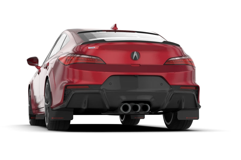 Rally Armor MF129-UR-BLK-RD FITS: 23-24 Acura Integra Type S Black Mud Flap w/Red Logo Mud Flaps