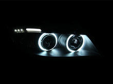 Load image into Gallery viewer, ANZO 121335 FITS: 2006-2008 BMW 3 Series E90-E91 Projector Headlights w/ Halo w/ LED Bar Black (CCFL) Headlights