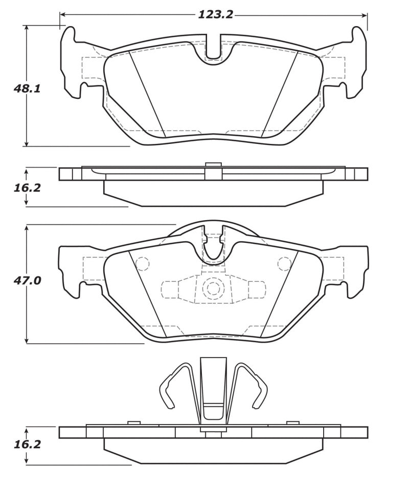 Stoptech 309.12670 FITS:StopTech Performance Brake Pads Brake Pads Performance