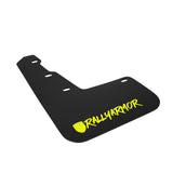 Rally Armor MF32-UR-BLK/CGN-X FITS: 15-21 Subaru WRX/STI Black Mud Flap Green Altered Font Logo Mud Flaps
