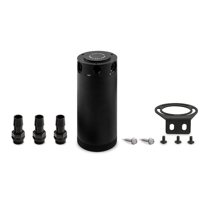Mishimoto MMBCC-CBTHR-XLBK FITS: Oil Catch Cans FITS: Compact Baffled Oil Catch Can 3-Port Oil Catch Cans