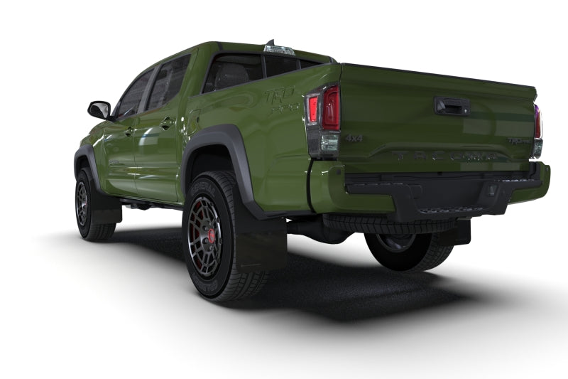 Rally Armor MF94-BLK-GRY FITS: 16-23 Toyota Tacoma Gen 3 Black Mud Flap w/Grey Logo Mud Flaps