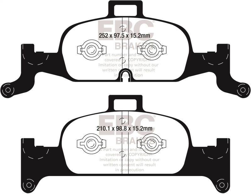 EBC DP42290R FITS: 2018+ Audi A4 Allroad Quattro 2.0L Turbo Yellowstuff Front Brake Pads Brake Pads Performance