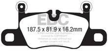 Load image into Gallery viewer, EBC DP52371NDX FITS: 2016+ Porsche 911 (991/2 w/Cast Iron Rotors) 3.0TT Carrera Bluestuff Rear Brake Pads Brake Pads Racing