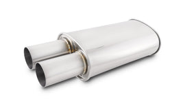 Vibrant 1094 FITS: Streetpower Oval Muffler w/3.00in Round Straight Cut Tip (2.50in Inlet) Muffler
