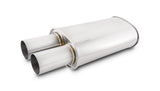 Vibrant 1094 FITS: Streetpower Oval Muffler w/3.00in Round Straight Cut Tip (2.50in Inlet) Muffler