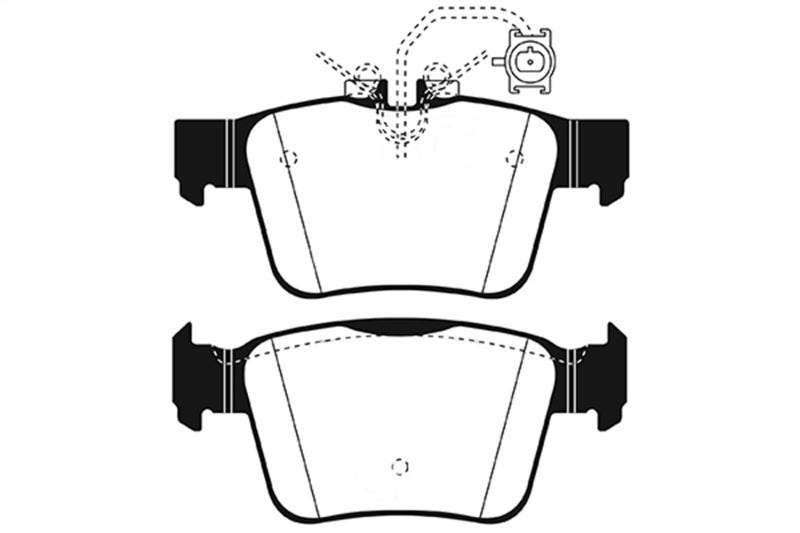 EBC UD1989 FITS: 17+ Alfa Romeo Giulia 2.0L Turbo Ultimax Rear Brake Pads Brake Pads OE