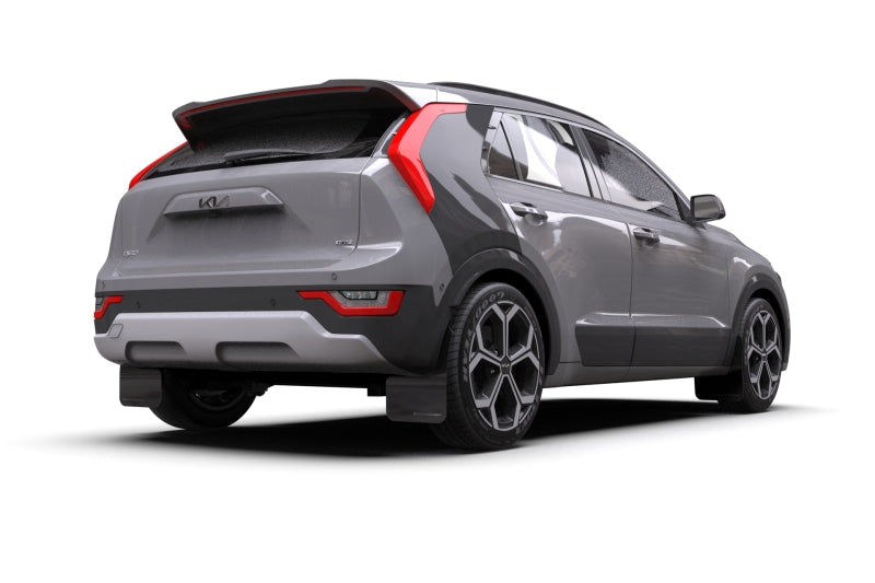 Rally Armor MF21-UR-BLK-DGRY FITS: 23-25 Kia Niro SG2 Black UR Mud Flap Dark Grey Logo Mud Flaps
