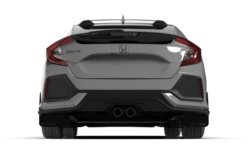 Rally Armor MF51-UR-BLK/DGRY FITS: 17-21 Honda Civic Sport/Sport Touring Black UR Mud Flap w/Dark Grey Logo Mud Flaps