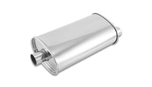 Load image into Gallery viewer, Vibrant 1104 FITS: StreetPower Oval Muffler 2in Inlet/Dual Outlet (Center In Offset Out) Muffler