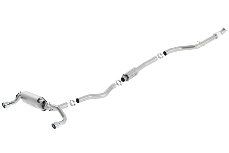 Borla 140580 FITS: 13-16 BMW 335i / 435i Atak Cat back SS 3.0in, 2.25in 3.5in Tip Single Rolled Catback