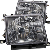 ANZO 121139 FITS: 1997-2000 Toyota Tacoma Crystal Headlights Black Headlights