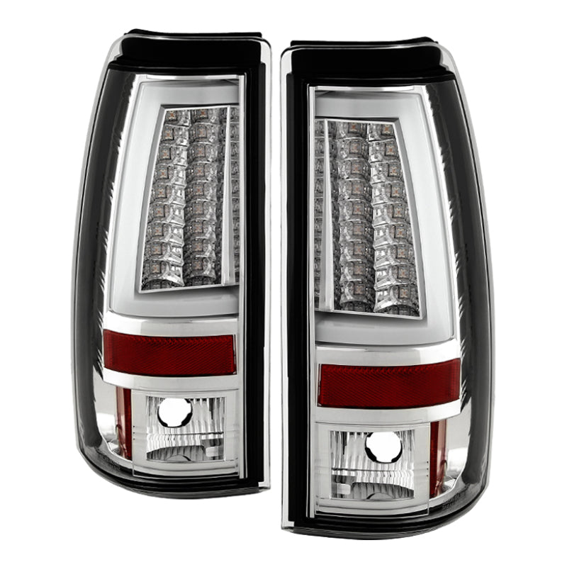 SPYDER 5081902 FITS: Chevy Silverado 1500/2500 03-06 Version 2 LED Tail Lights Chrome ALT-YD-CS03V2-LED-C Tail Lights
