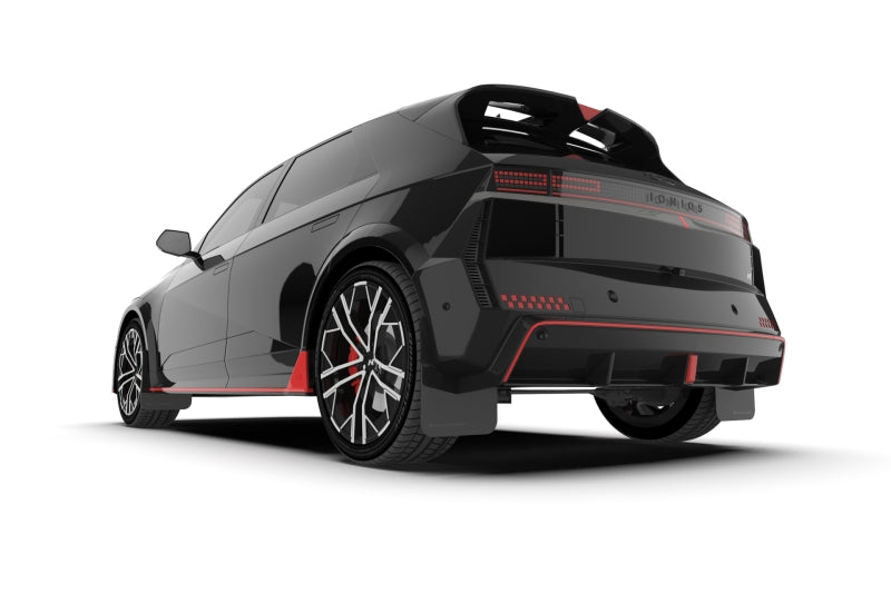 Rally Armor MF117-UR-BLK-MBK FITS: 2025 Hyundai Ioniq 5 N Black Mud Flap w/Metallic Black Logo Mud Flaps