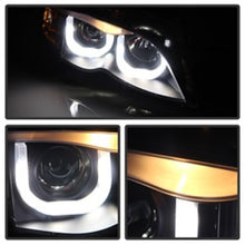 Load image into Gallery viewer, SPYDER 5031877 FITS: BMW E46 3-Series 02-05 4DR Projector Headlights 1PC 3D Halo Blk PRO-YD-BMWE4602-4D-3DDRL-BK Headlights