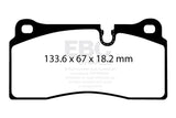 EBC 2018+ BMW M2 Competition 3.0TT Redstuff Rear Brake Pads