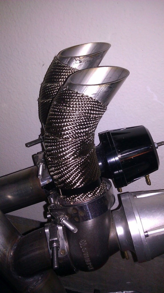 Mishimoto MMTW-235 FITS: Exhaust Wrap FITS: 2 inch x 35 feet Heat Wrap with Stainless Locking Tie Set Exhaust Wrap