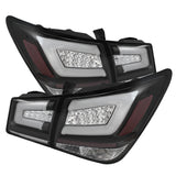 SPYDER 5076595 FITS: Chevy Cruze 2011-2014 Light Bar LED Tail Lights Black ALT-YD-CCRZ11-LBLED-BK Tail Lights