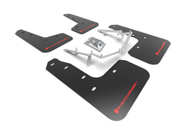 Rally Armor MF71-UR-BLK/RD FITS: 17-21 Honda Civic EX/EX-L/LX (Hatchback) Black UR Mud Flap Red Logo Mud Flaps