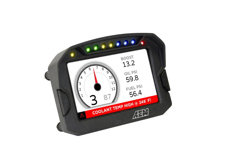 AEM 30-5603 FITS: CD-5LG Carbon Logging Digital Dash Display w/ Internal 10Hz GPS & Antenna Gauges