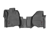 WeatherTech 12-16 F-250/F-350/F-450/F-550 Vinyl Front FloorLiner - Black (SuperCrew/SuperCab) FITS: Ford - WET449591V