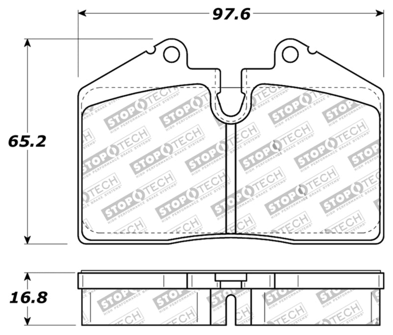 Stoptech 309.06090 FITS:StopTech Performance ST-40 4 Piston Front Caliper Brake Pads Brake Pads Performance