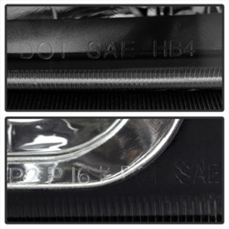 SPYDER 5069801 FITS:xTune Chevy Silverado 2500HD 03-06 Crystal Headlights w/ Bumper Lights Black HD-JH-CSIL03-AM-BK-SET Headlights